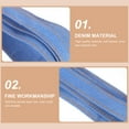 thumbnail image 2 of GOOHOCHY 3pcs yardas costura cinta de mezclilla cinta de capas tela de tela pantalones vaqueros arcos cinta para bricolaje, 2 of 8