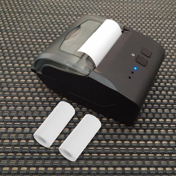 HONMEET White Thermal Self-Adhesive Labels 5 Rolls Compatible with Thermal Printer Sticker Paper for Shipping and Office Use