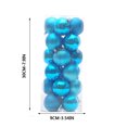 thumbnail image 2 of EGNMCR Christmas Ornaments 24-Pack Christmas Ball Ornaments with Strings, Shatterproof Plastic Christmas Bulbs, Hanging Decorations for Xmas Tree, Holiday, Wedding, Party, 2 of 2