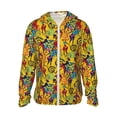 thumbnail image 1 of Fotbe Dancing African Womens Chaqueta con Protección Solar UPF 50+ para Hombre y Mujer, Camisa con Capucha y Bolsillos-Large, 1 of 7