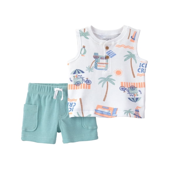 Carter's Child of Mine Baby Boy Outfit Set, 2-Piece, Sizes 0/3-24 Months