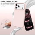 thumbnail image 2 of Smooth Liquid Silicone Case for iPhone 17 Pro Max 6.9", Shockproof Protective Phone Cover,Chalk Pink, 2 of 6