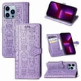 thumbnail image 1 of Funda Cartera FOXDOCK para iPhone 13 ProMax , Flip PU con Relieve de Gatos y Perros, Tarjetero y Soporte, 1 of 6