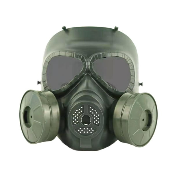 Máscara de utilería Zulema para toda la cara Protector de ojos CS Negro Lente verde