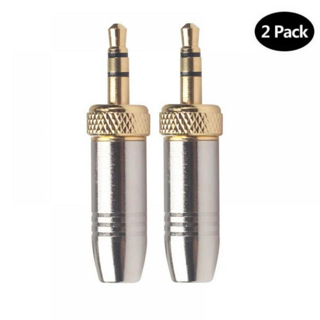 EIMELI 2pcs Connecteur Métallique de Prises de 3,5 Mm avec M6 Filetage Interne pour Micro Sans Fil Lavalier