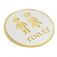 thumbnail image 5 of Toilet Door Sign Restroom Sign Acrylic Toilet Symbol Bathroom Symbols Bathroom Sign for Shop Office Washroom Hotel Style C, 5 of 9