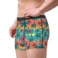 thumbnail image 4 of Kll Hawaii Palms Men'S Cotton Boxer Briefs Underwear-Large, 4 of 9