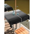 thumbnail image 2 of Outdoor Tablecloths with Umbrella Hole & Zipper, Black Grey Ombre 60x60 Inch Square Tablecloths, Modern Abstract Art Texture Waterproof Table Cloth, Patio/Pool/Picnic Table Covers, 2 of 8