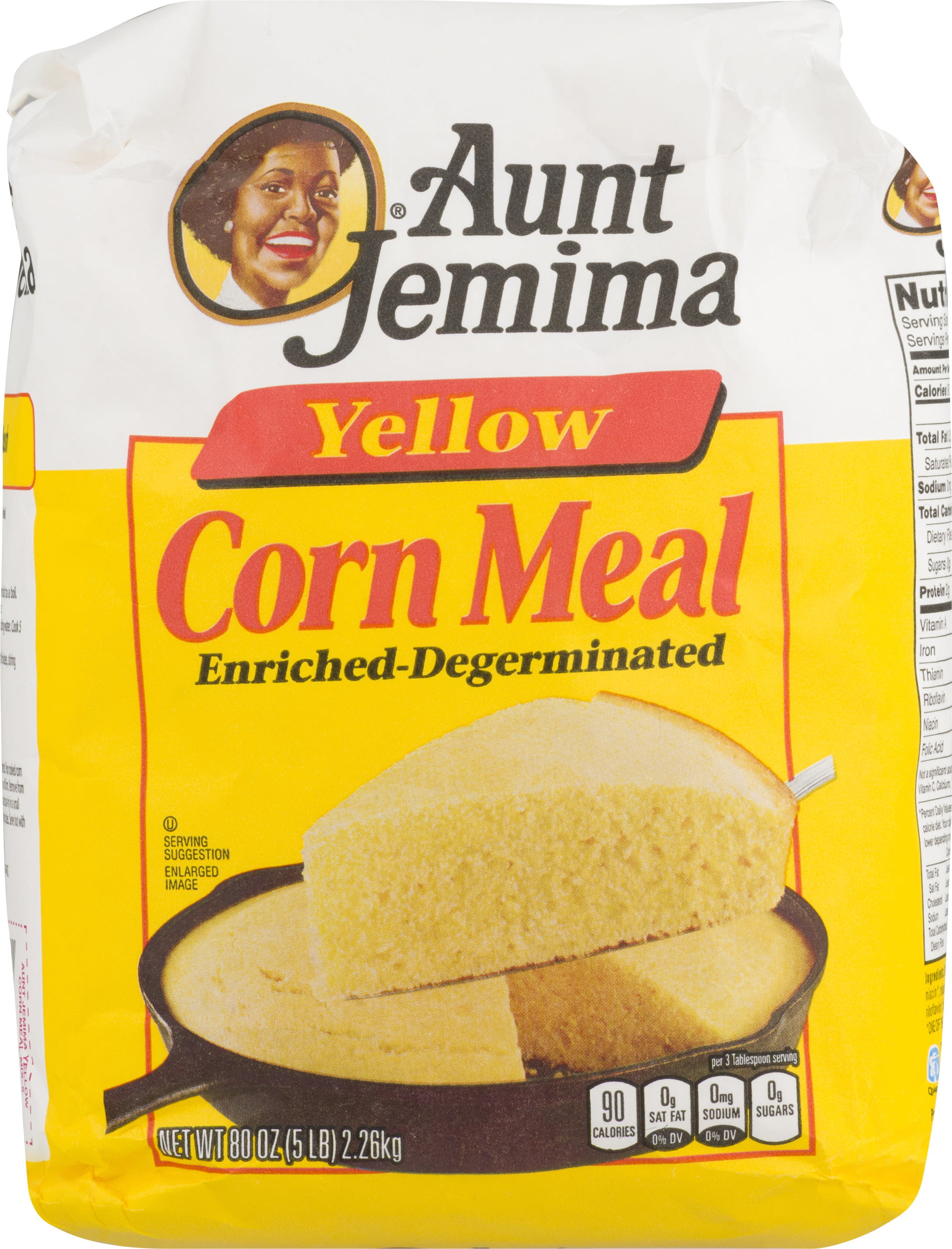 3 Pack) Aunt Jemima Yellow Corn Meal 80 oz Bag - Walmart.com
