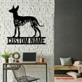 thumbnail image 4 of Craftnamesign Custom FLoral Cirnechi dellíEtna Metal Wall Art Light, Custom Dog Lover Name Sign, 4 of 5