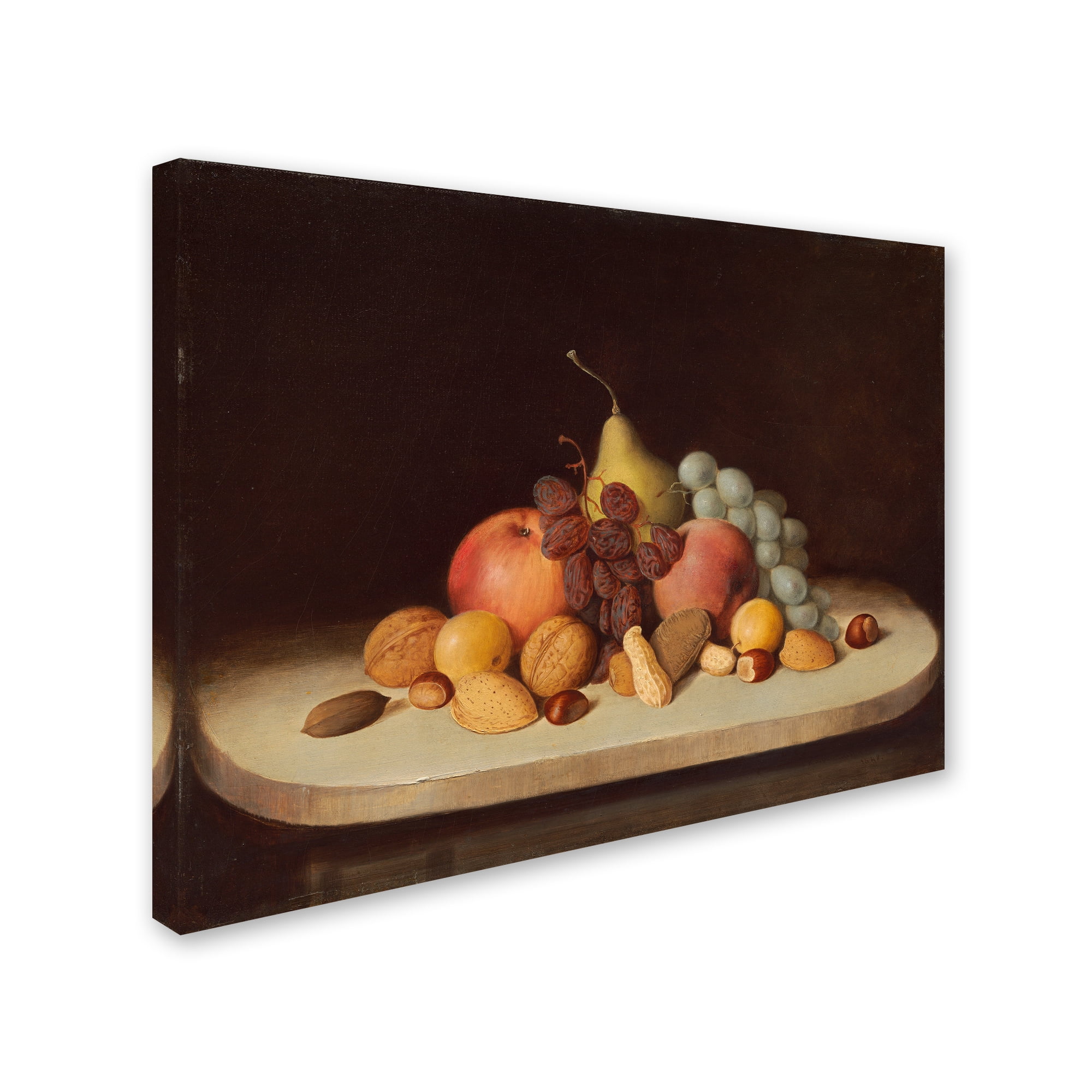 Trademark Fine Art 'Still Life With Fruit And Nuts' Canvas Art by Robert Duncanson