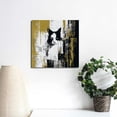 thumbnail image 3 of ARISTURING Brown Canvas Print Wall Painting, Watercolor White Modern Oil Painting Abstract Art Contemporary Art Decoration for Bedroom Square Wall Decor (16x16 inch), 3 of 4
