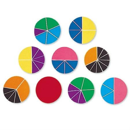 UPC 765023005882 product image for Learning Resources Rainbow Fraction Deluxe Circles Set  Math Manipulatives  Ages | upcitemdb.com