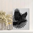 thumbnail image 2 of Raven Mandala Canvas Print, Mystic Boho Wall Art for Living Room Bedroom Home Office Study Hotel Entryway Decor, 2 of 8