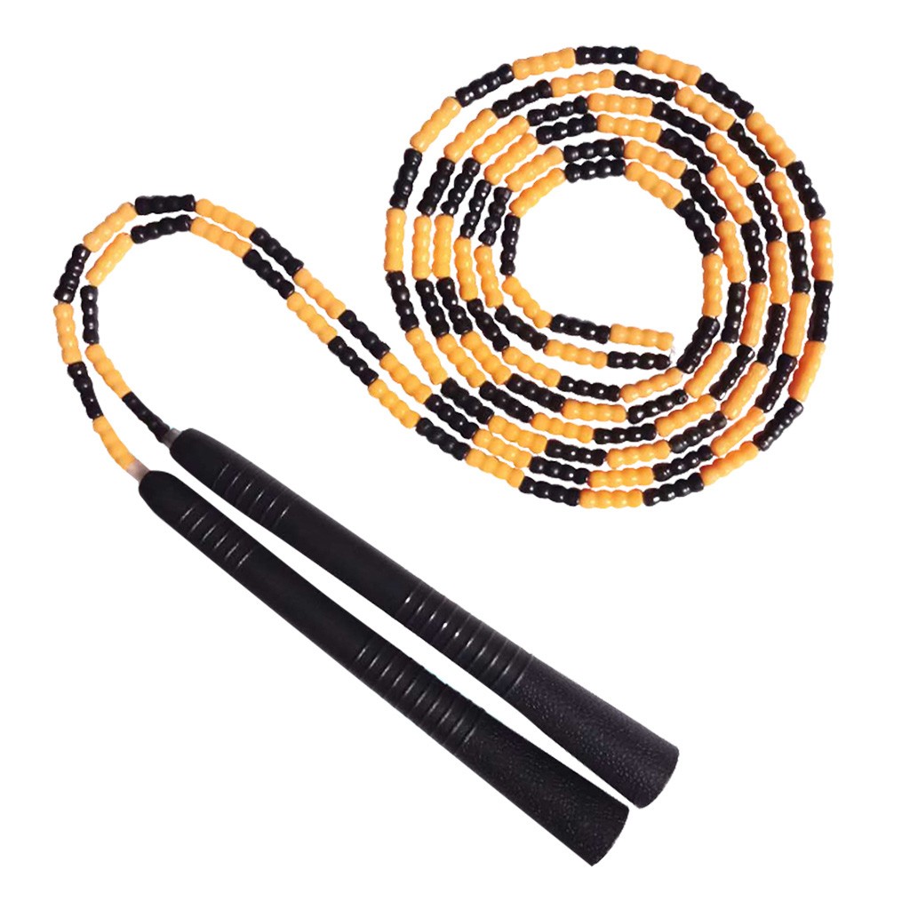Jump Rope Soft Beaded TangleFree Segmented Length Adjustable Skipping