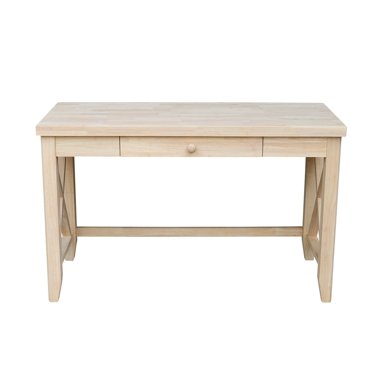 Yager Desk X design accents on side of the desk Number of Drawers 1