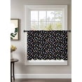thumbnail image 2 of Sheer Curtains 45 Inch Length, Colorful Polka Dot Semi Sheer Curtains Light Filtering Window Treatment, Modern Minimalist Geometric Black Privacy Voile Drapes for Living Room Bedroom 52x45 Inch, 2 of 7