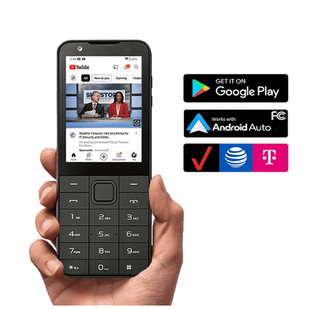 TIQ MINI M5 Dual SIM Card Touch Screen 3+32GB Google Play MT6761 Mobile Phone Android 13 Verzion T-mobile At&t 2.8 inch