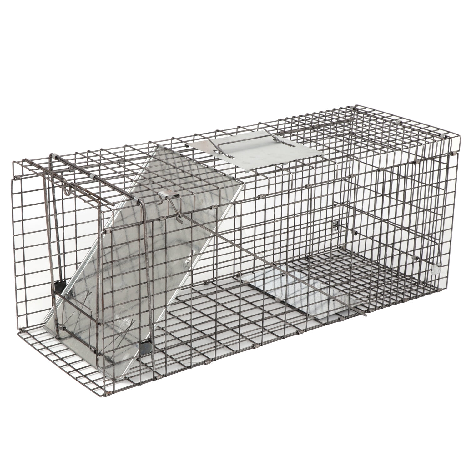 Cisvio Dual Door Rat Trap Cage Humane Live Rodent Dense Mesh Zinc  Electroplating Mice Control with 2 Detachable U Shaped Rod - Yahoo Shopping