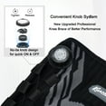 thumbnail image 2 of Kuangmi Smart Knob Knee Brace f, Knee Support with Patella Gel Pad & Side Stabilizers, Compression Knee Sleeve for Workout, Arthritis, Joint Pain, Meniscus Tear (Black,Left,X-Large,Single), 2 of 9