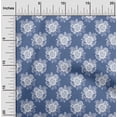 thumbnail image 2 of oneOone Cotton Poplin Medium Blue Fabric Asian Retro Floral Sewing Material Print Fabric By The Yard 56 Inch Wide, 2 of 4