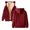 Wine#9527, variant on BOOMNY Women's Long Sleeve Fleece Hoodies Solid Pullover Hoodie for Women Trendy Zip Up Warm Fall Winter Hooded Sweatshirts With Pocket