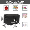 thumbnail image 6 of Brabtod Storage Baskets with Handle, Toy Basket for Dog with lid, Dog Storage Organizer Perfect for Pet Toys Living Room, Playroom, Closet, Home Organization and Storage,Black, 6 of 7