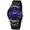 Blue, variant on Men's Luxury Fashion Dress Waterproof Quartz Watch Stainless Steel Classic Style Gold Gift Wrist Watches(Blue&Black)