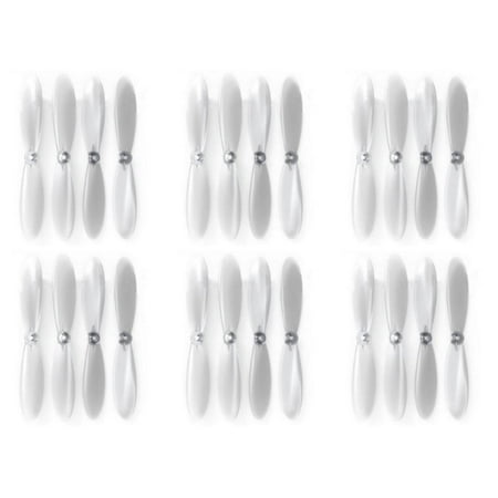 Image of HobbyFlip Clear Propeller Blades Props Transparent Compatible with Extreme Fliers Micro Drone 2.0 6 Pack