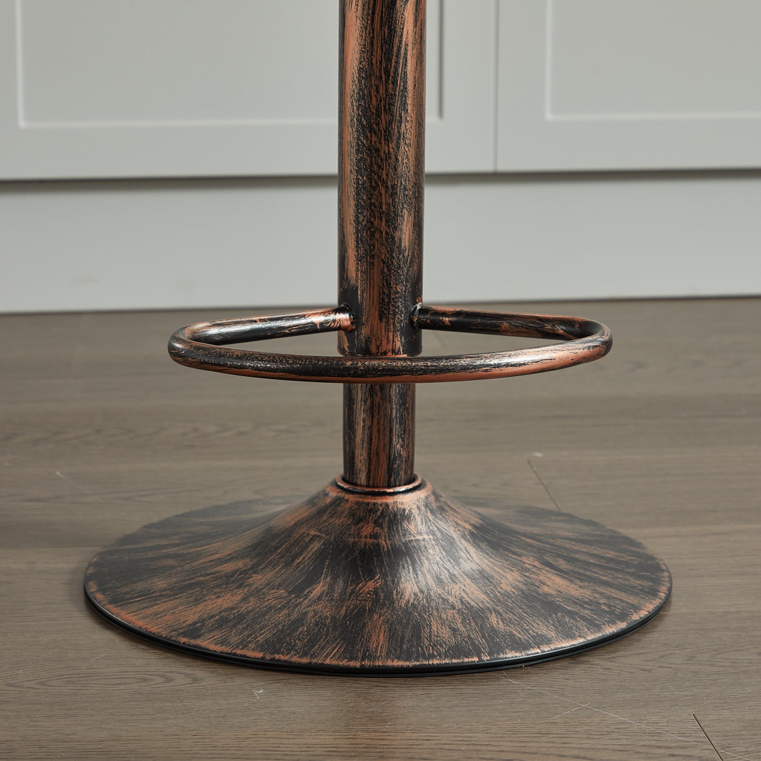 Demi Bonn 35" Counter Height Bar Stools Set of 2, Rattan Swivel Barstools with Back, Kitchen Island Countertop Chairs for Dining Room, Brown