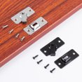 thumbnail image 4 of Door Hasp Latch Rustproof Corrosion Resistant Easy Assembly Mini Size 90-Degree Door Latch Sliding Door Lock Latch, 4 of 8