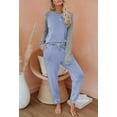 thumbnail image 2 of Ekouaer Women's Pajama Set Long Sleeve PJs 2 Piece Lounge Set Pullover Sleepwear Sweatshirt and Long Pants With Pockets, 2 of 5