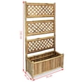 thumbnail image 5 of vidaXL Garden Raised Bed with Trellis Bamboo 70 cm, 5 of 5