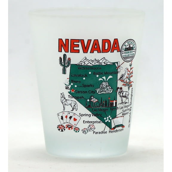 Nevada US States Series Collection Shot Glass