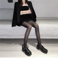 thumbnail image 4 of Jinsinto 5 Pcs Bas en Filet Bas en Soie Noire, 4 of 5