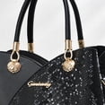 thumbnail image 4 of Stylago Handbags and Purses 2026 Shiny Shoulder Bags for Women Top Handle Leather Crossbody Tote Travel Gift for Ladies Black, 4 of 7