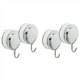 thumbnail image 1 of Gancho de SuccióN Paquete de 4 de Ventosa de Acero Inoxidable Al VacíO, Gancho para Toallas de BañO, Soportes Hasta 18 Lb Pared con Ventosa, Perchas Cocina y BañO, 1 of 4
