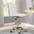 thumbnail image 7 of JUMMICO Office Chair Mid Back Task Chair Adjustable Home Computer Executive Desk Chair with 360° Swivel (White), 7 of 7