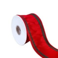 thumbnail image 4 of HGTV Home Collection Dupion Double Side Piping Ribbon , Red Green, 3 in, 4 of 6