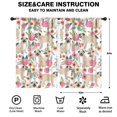 thumbnail image 2 of Blackout Kids Curtains,Pugs and Flowers Childrens Insulated Curtains Set Of 2,Bedroom Essentials,Toddler Room Decor 52x84in(132x213cm), 2 of 4