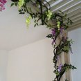 thumbnail image 3 of Moyic 2 bolsas de flores de glicinia simuladas: capacidad de prensado en caliente, cifrado y alargamiento, efecto de decoración, flores Decoración Flores verdes 1.8 m, 3 of 6
