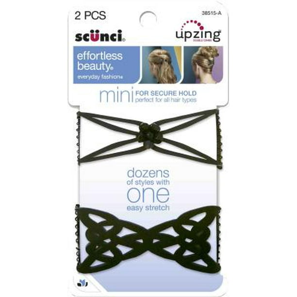 scunci Effortless Beauty Mini upzing Double Combs, 2 count Walmart
