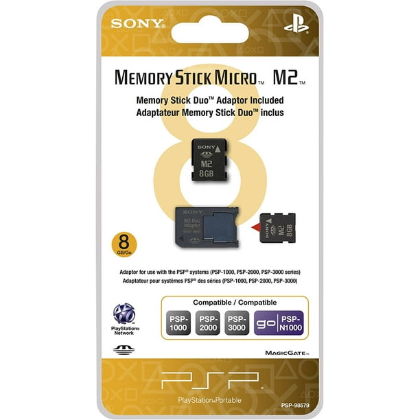 Sony 8 GB Memory Stick Micro (M2) Adaptor Included