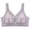 Purple, variant on Women's Light Wireless T-Shirt Bra Sheer Mesh Lace Bra Womens Wide Strap V-Neck Thin Cup Comfortable Breathable Shaping Bralette Black 40