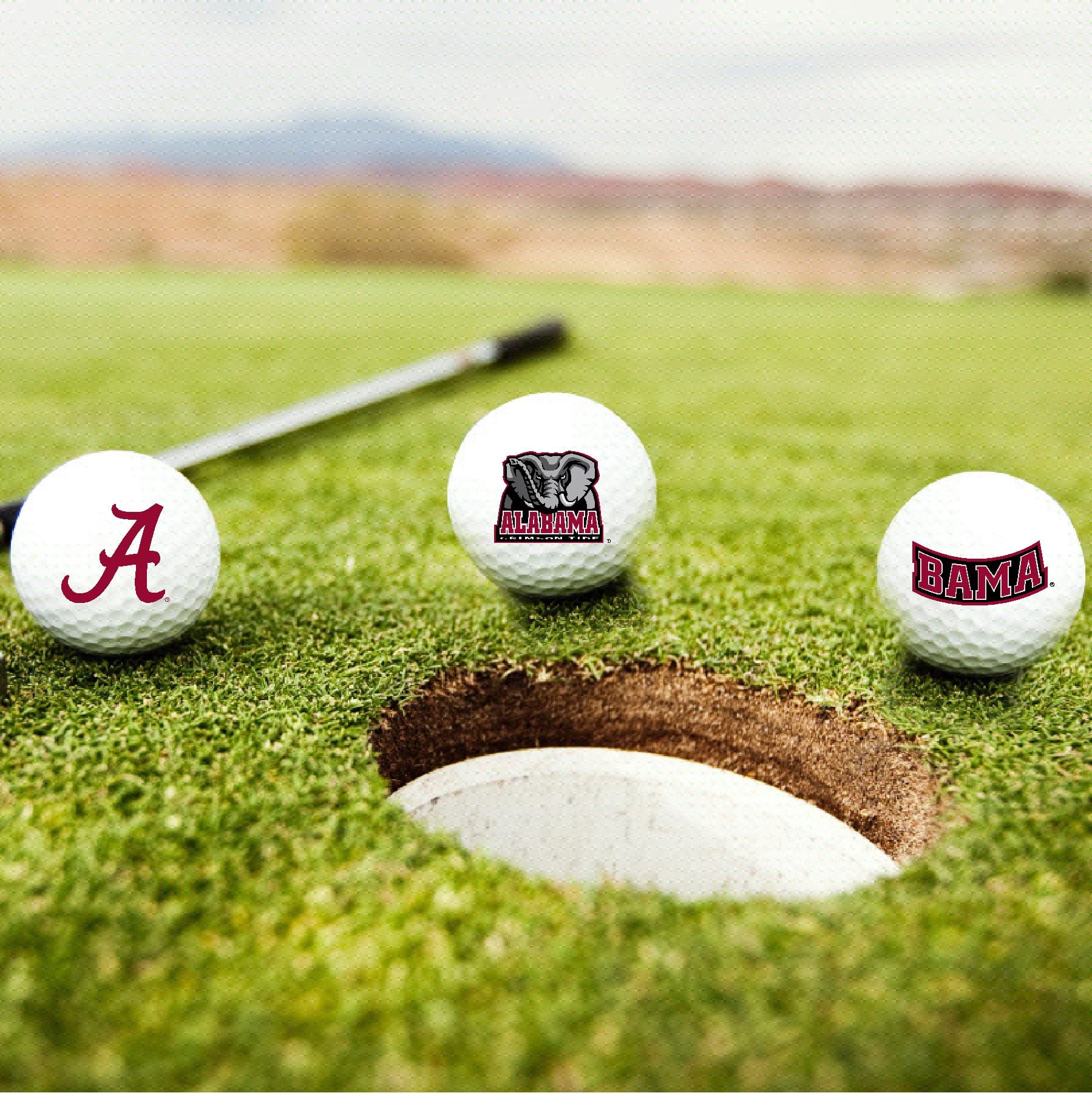 University of Alabama Crimson Tide Logo Edition Taylormade Distance+ Golf Balls 12-Pack (Dozen)