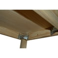 thumbnail image 3 of Versaloft Solid Wood Amish Coffee Table with Shelf in Dark Green Paint - Living Room Conversation Table Made in the USA, 3 of 5