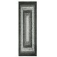 thumbnail image 2 of CAROMIO Braided Print Boho Rug Living Room Area Rug Modern Geometric Area Rug Washable Rug Farmhouse Floor Carpet, 2' x 6' Gray, 2 of 7