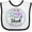 White and Black, variant on Inktastic Suicide Prevention- I Wear Teal and Purple for My Uncle Boys or Girls Baby Bib