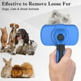 thumbnail image 4 of FEKOTS Self Cleaning Skin Friendly Slicker Brush for Cats & Dogs, Blue,aseo mascotas accesorios perros, 4 of 7