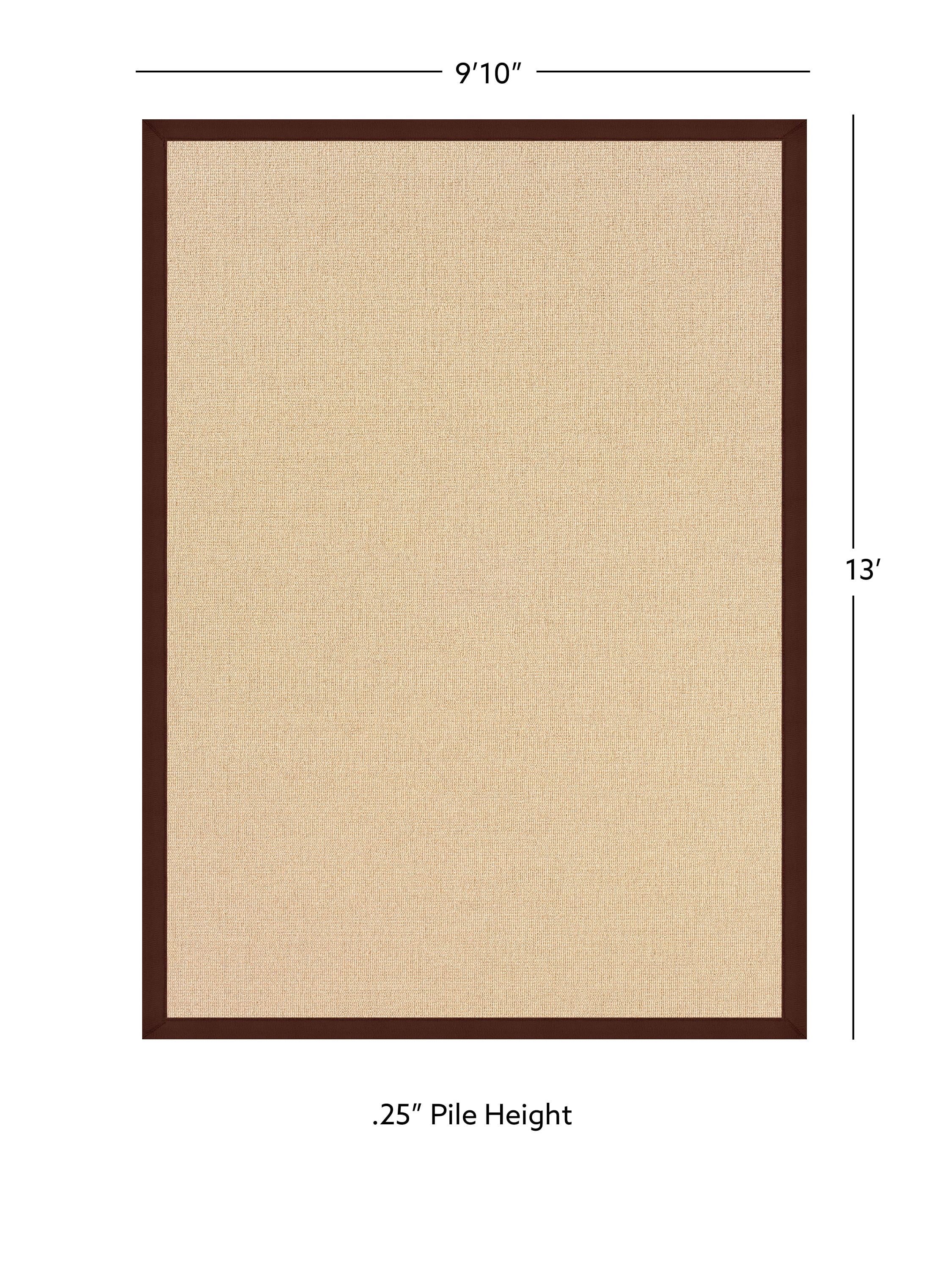 Linon Athena 9'10"x13' Rug in Natural & Brown Area Rug